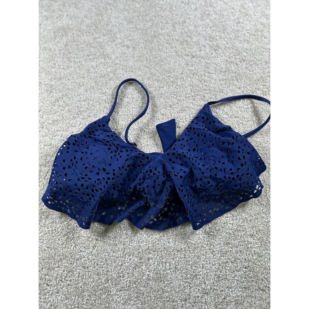 Arizona Jeans Women's Swimwear Top‎ Navy Blue Small Nylon Spandex